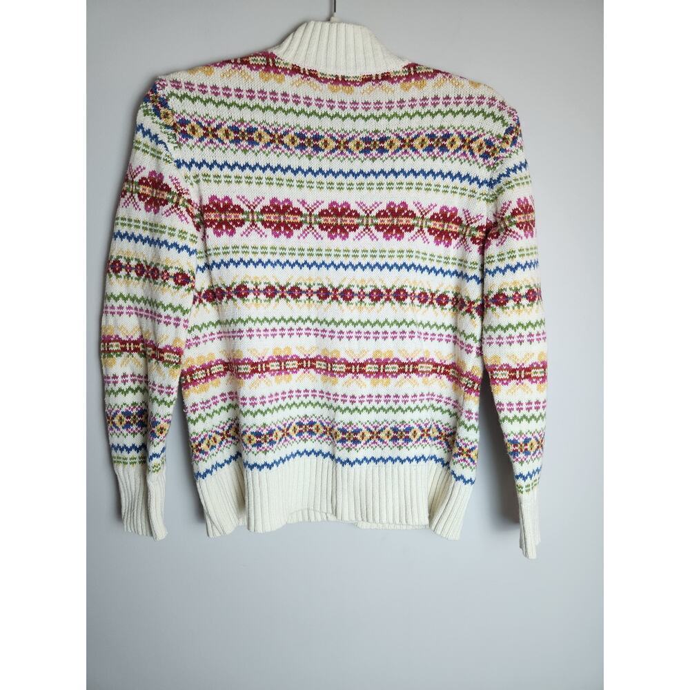Tiara International vtg button front cardigan sweater sz M cottagecore Y2K - Picture 3 of 8